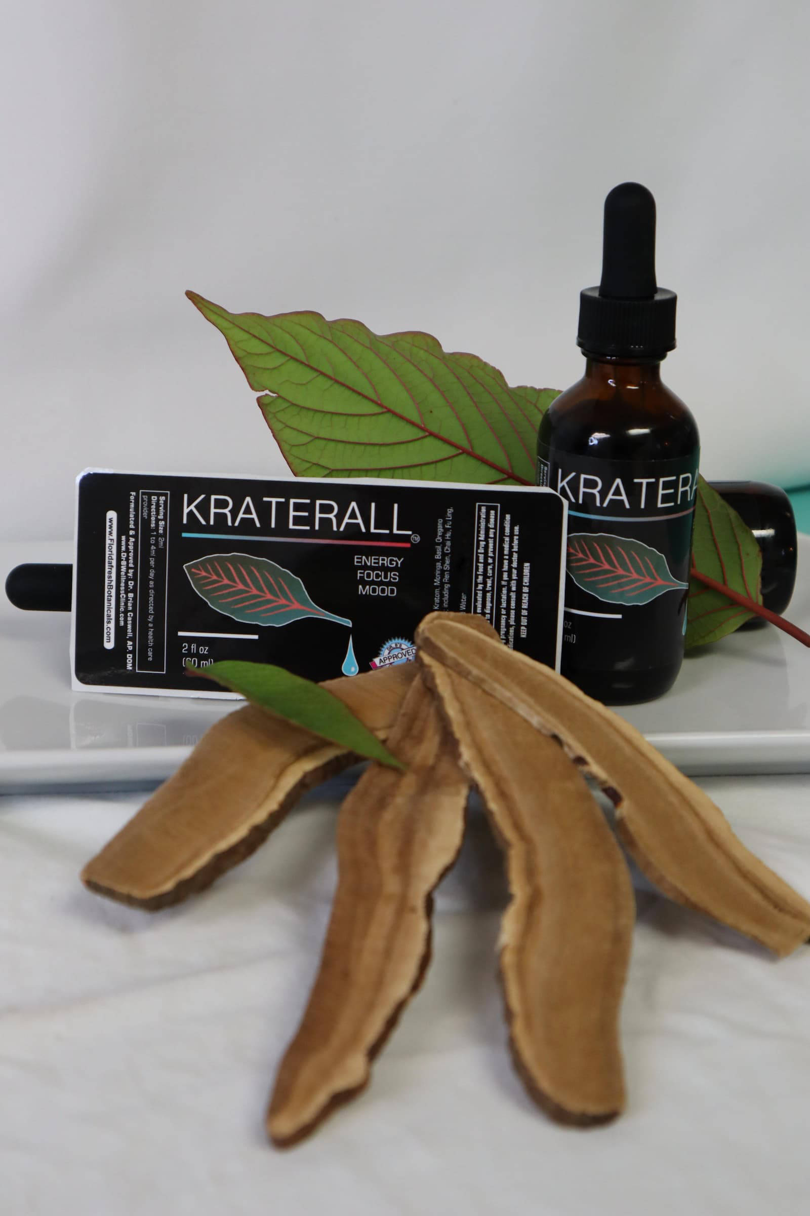 Kraterall with leaves